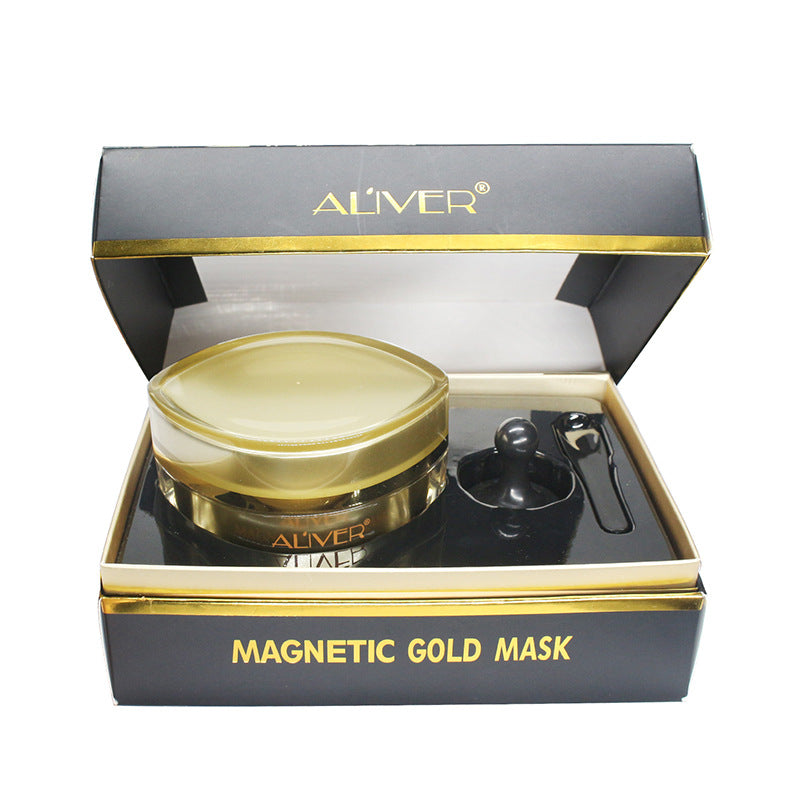 Gilded Radiance Magnetic Mask™ | Gold magnet mask
