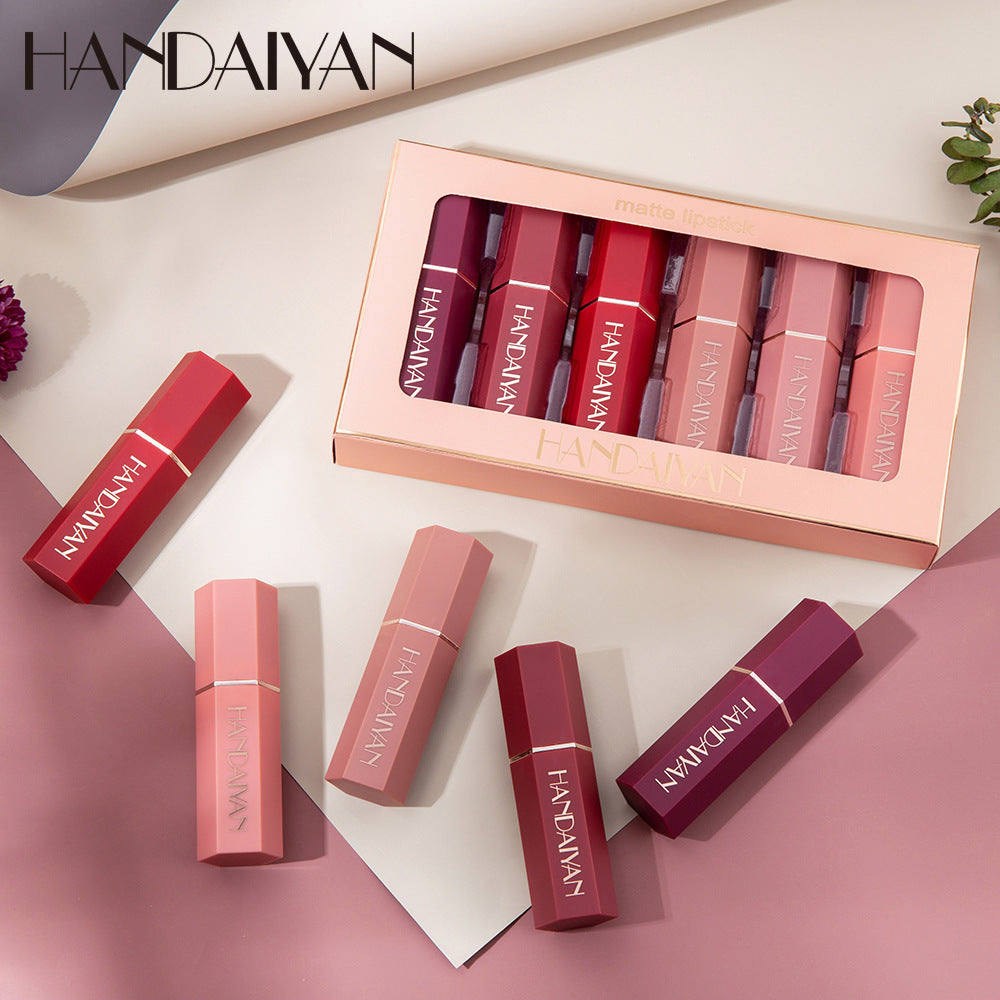 The Velvet Vault™ Lip Collection Matte Lipstick Gift Box Set Non-stick Cup Lipstick