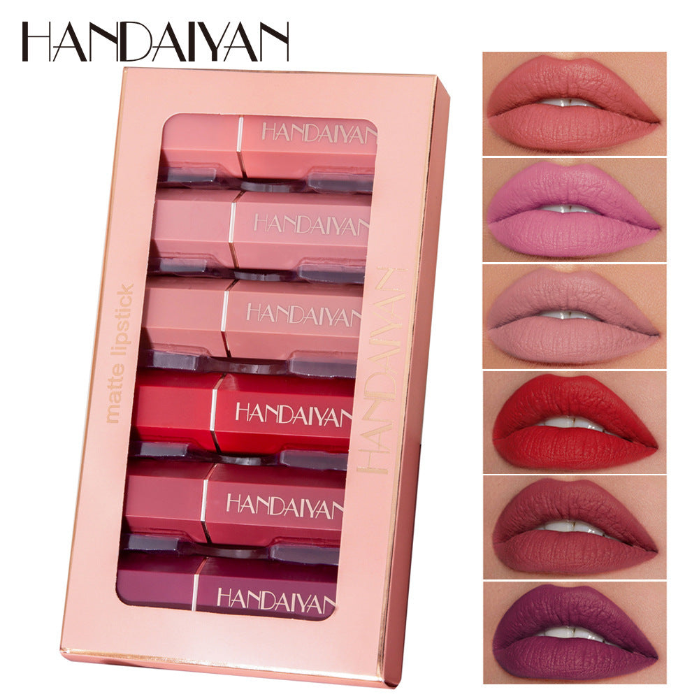 The Velvet Vault™ Lip Collection Matte Lipstick Gift Box Set Non-stick Cup Lipstick