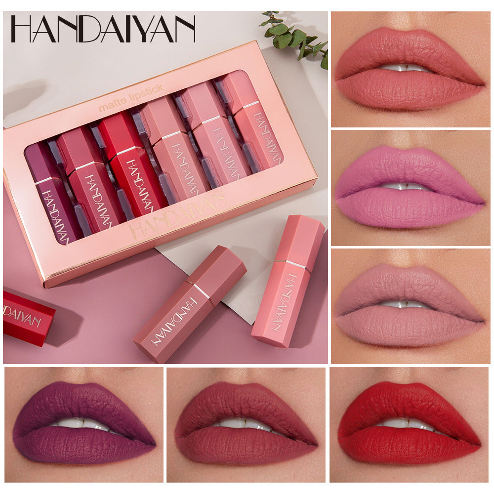 The Velvet Vault™ Lip Collection Matte Lipstick Gift Box Set Non-stick Cup Lipstick