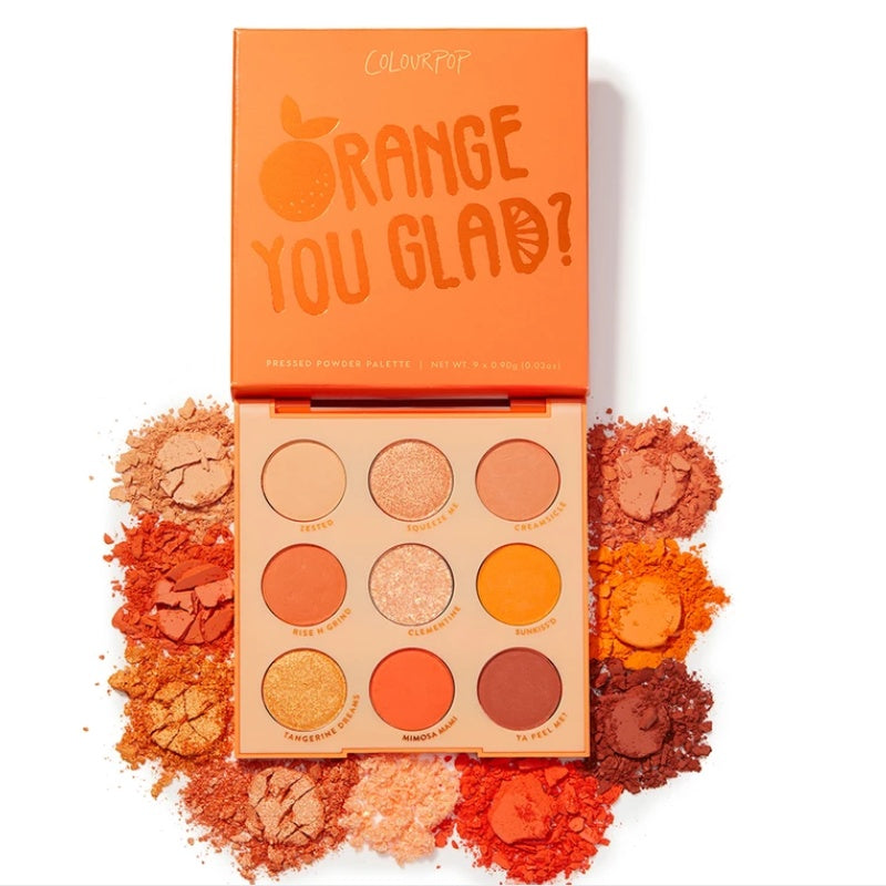 Soleil Citrus Couture™ Eyeshadow Palette — a curated collection of velvety mattes and molten metallics inspired by golden-hour warmth