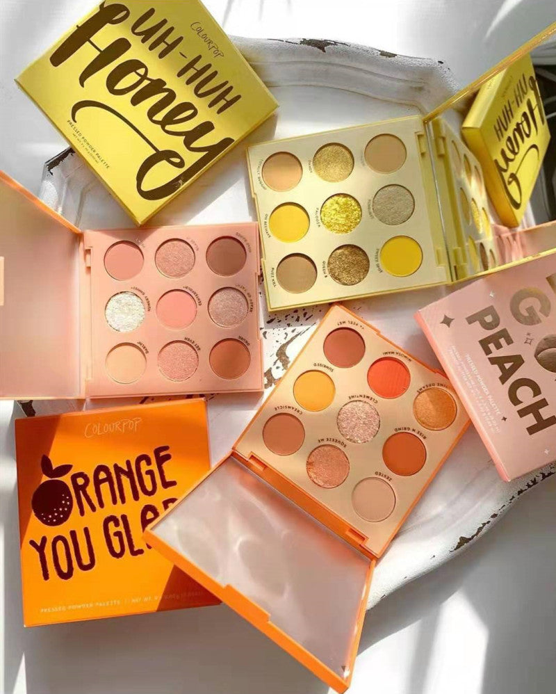 Soleil Citrus Couture™ Eyeshadow Palette — a curated collection of velvety mattes and molten metallics inspired by golden-hour warmth