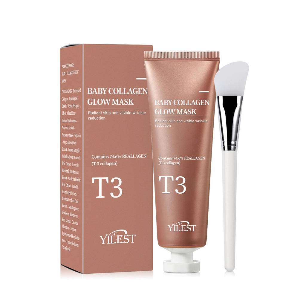 Velvet Renewal Radiance Mask™ T3 Collagen Glow Treatment | Baby Collagen Mask Moisturizing