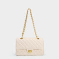 Crimson Royale Quilted Chain Bag