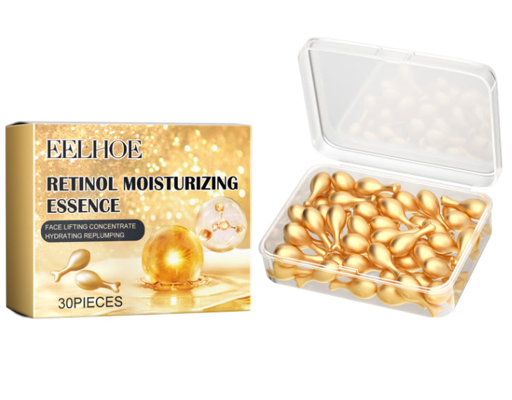 Golden Renewal Capsules™ Retinol Radiance Concentrate | Retinol Facial Moisturizing Serum Capsules