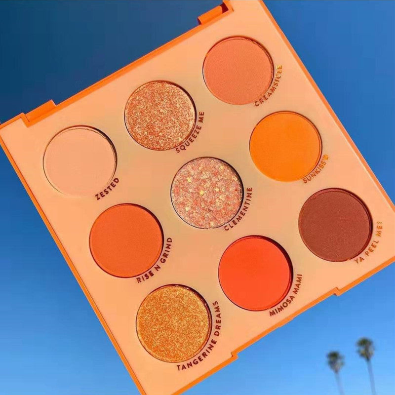 Soleil Citrus Couture™ Eyeshadow Palette — a curated collection of velvety mattes and molten metallics inspired by golden-hour warmth