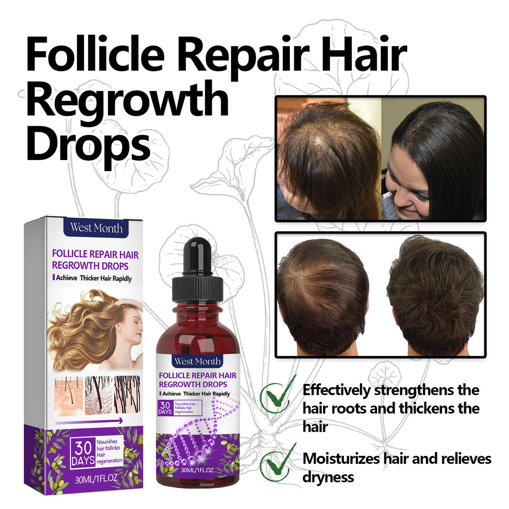 Crown Revival Elixir™ Follicle Support &amp; Density-Enhancing Hair Serum | Thick Hair Anti-fall Strong Hair Fixing Serums