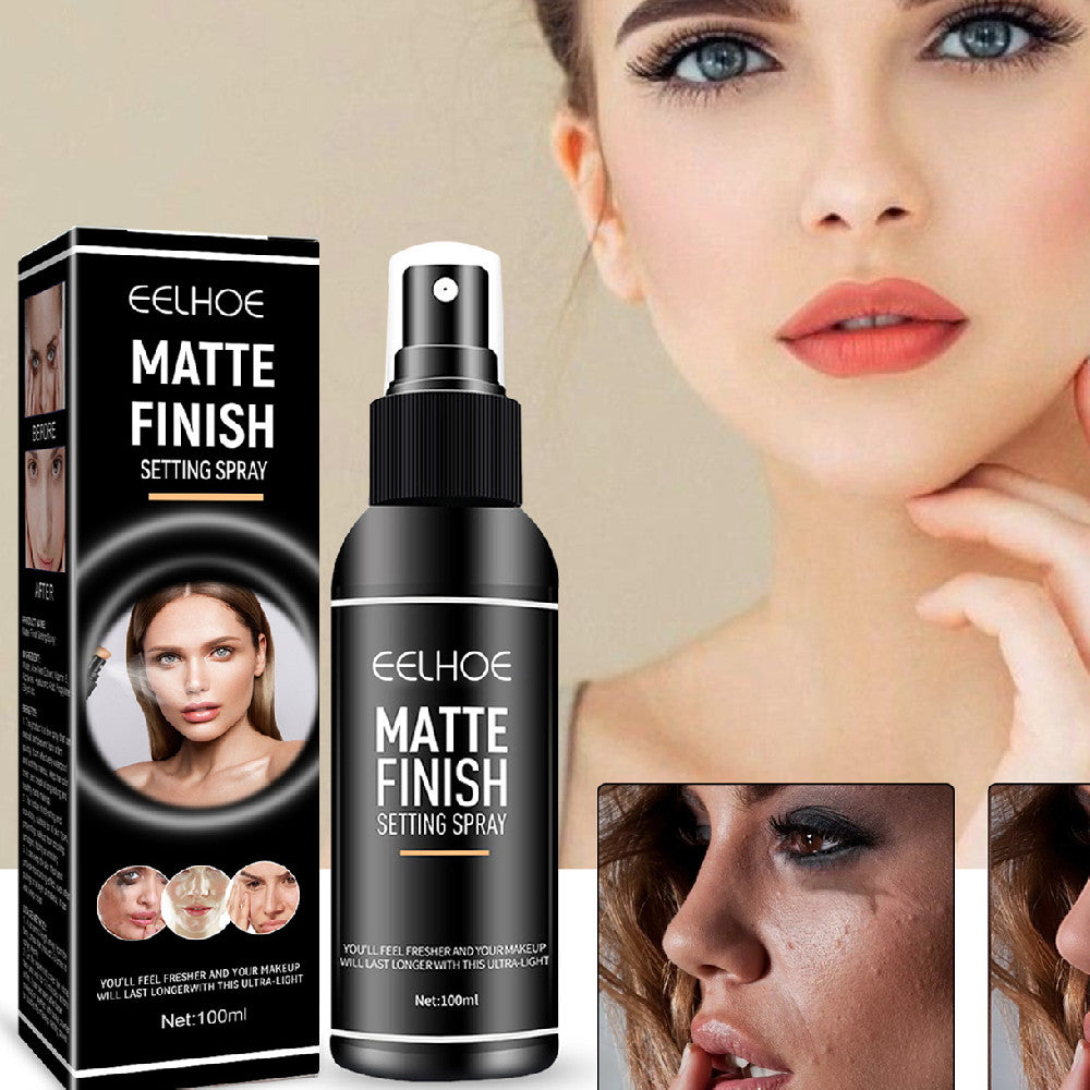 Velvet Veil Lock™ Matte Makeup Mist Spray Facial Refreshing Oil Control Long Lasting Smear-proof Makeup
