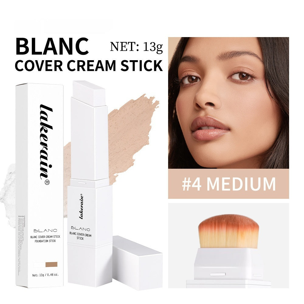 The Blanc Veil™ Skin Perfecting Stick |Natural Concealer& Foundation Long-lasting Double-headed Stick Foundation