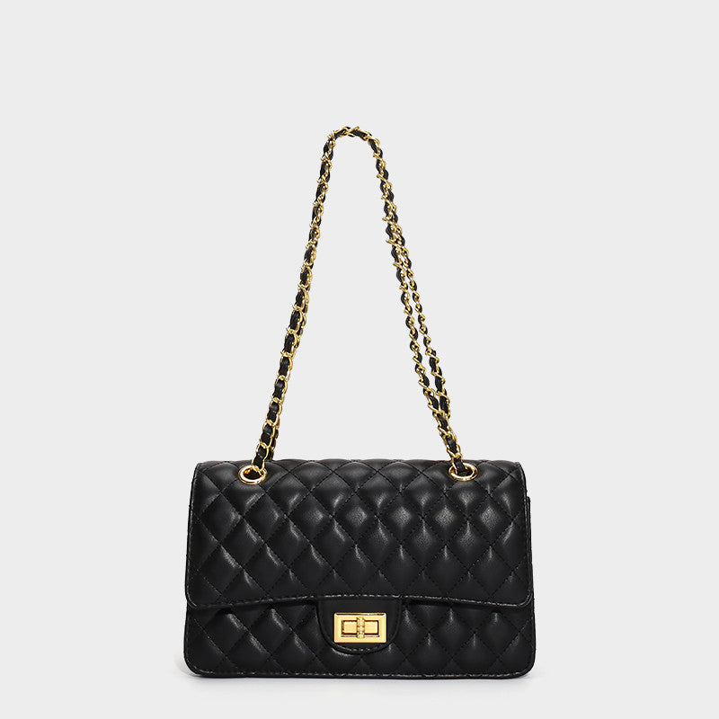 Crimson Royale Quilted Chain Bag