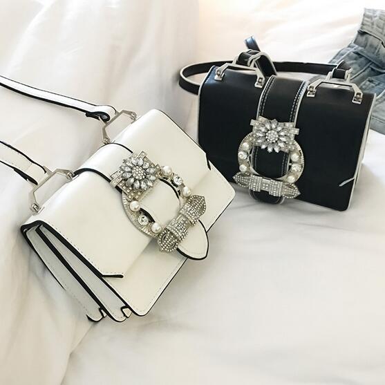 Regal Empress™ Crystal Statement Top-Handle Bag