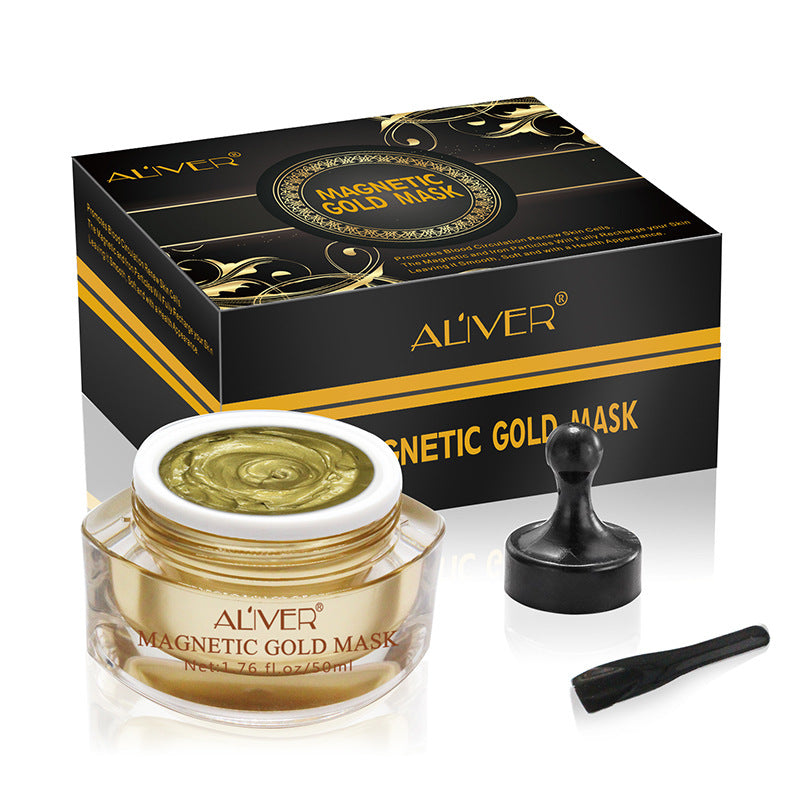 Gilded Radiance Magnetic Mask™ | Gold magnet mask