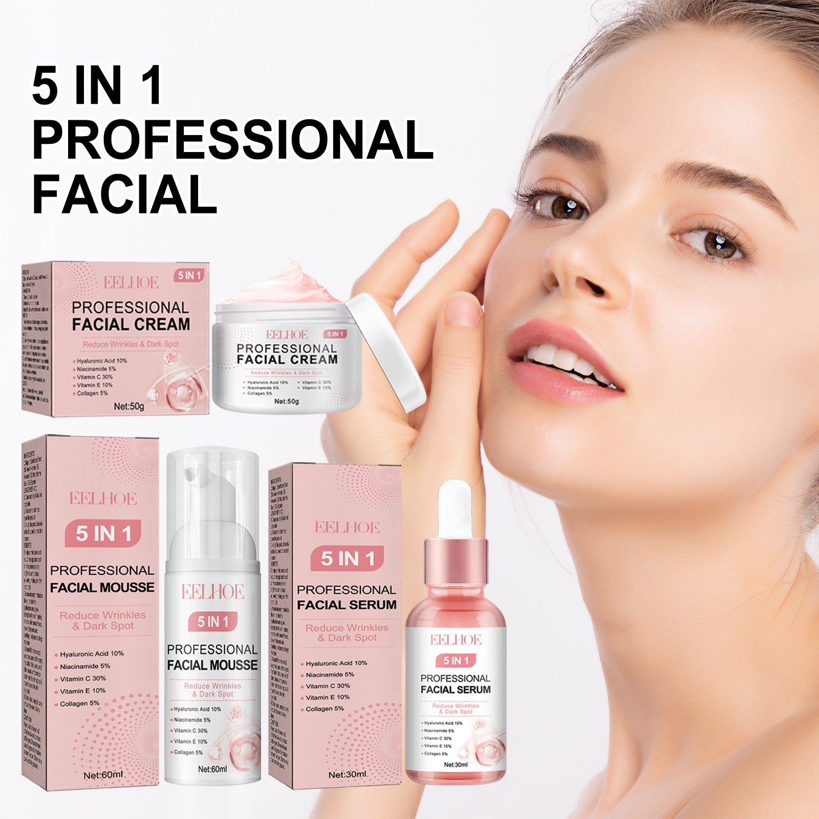 Radiance Reset 5-Step Skin Ritual | 5-in-1 Facial Care Gentle Cleaning