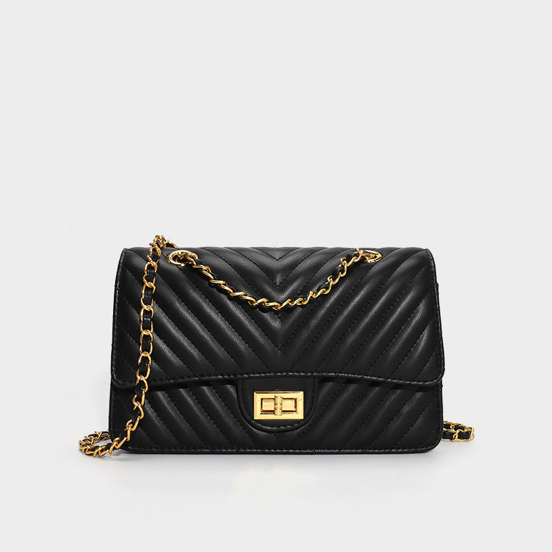 Crimson Royale Quilted Chain Bag