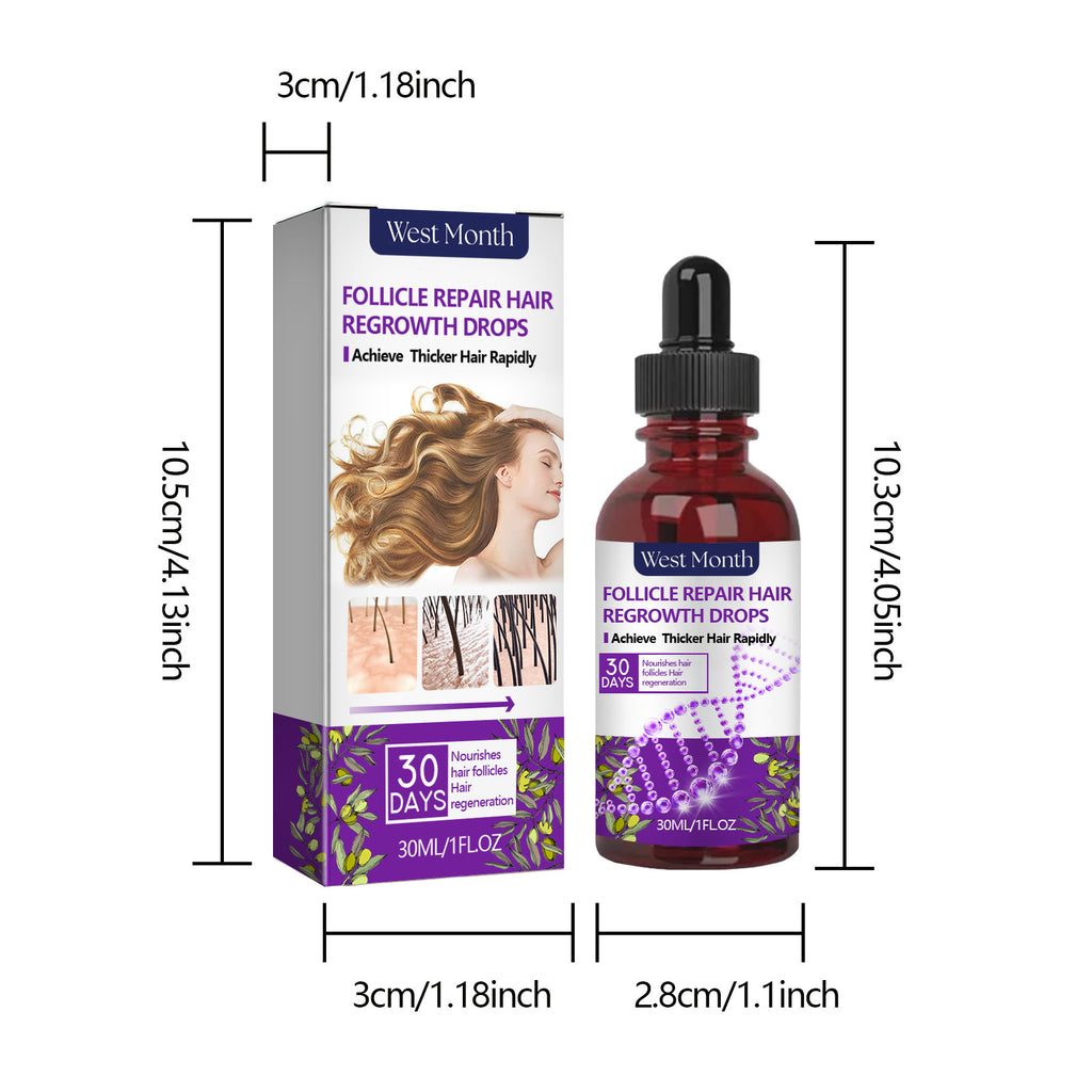 Crown Revival Elixir™ Follicle Support &amp; Density-Enhancing Hair Serum | Thick Hair Anti-fall Strong Hair Fixing Serums