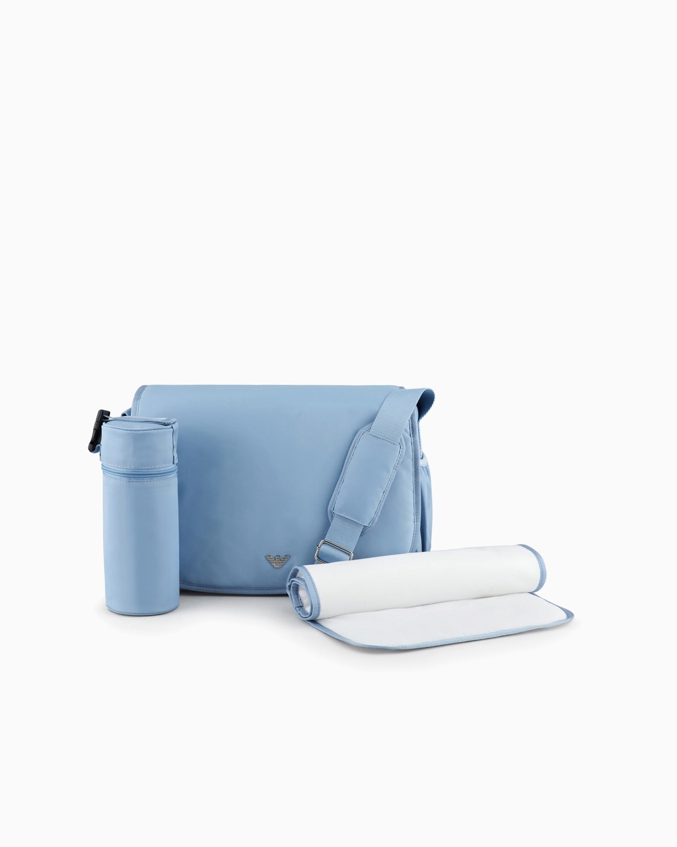 Armani Baby Changing Bag Set – Designer Diaper Bag with Bottle Holder & Foldable Changing Mat