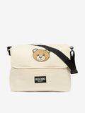 Moschino Baby Teddy Bear Changing Bag – Designer Diaper Bag with Adjustable Strap