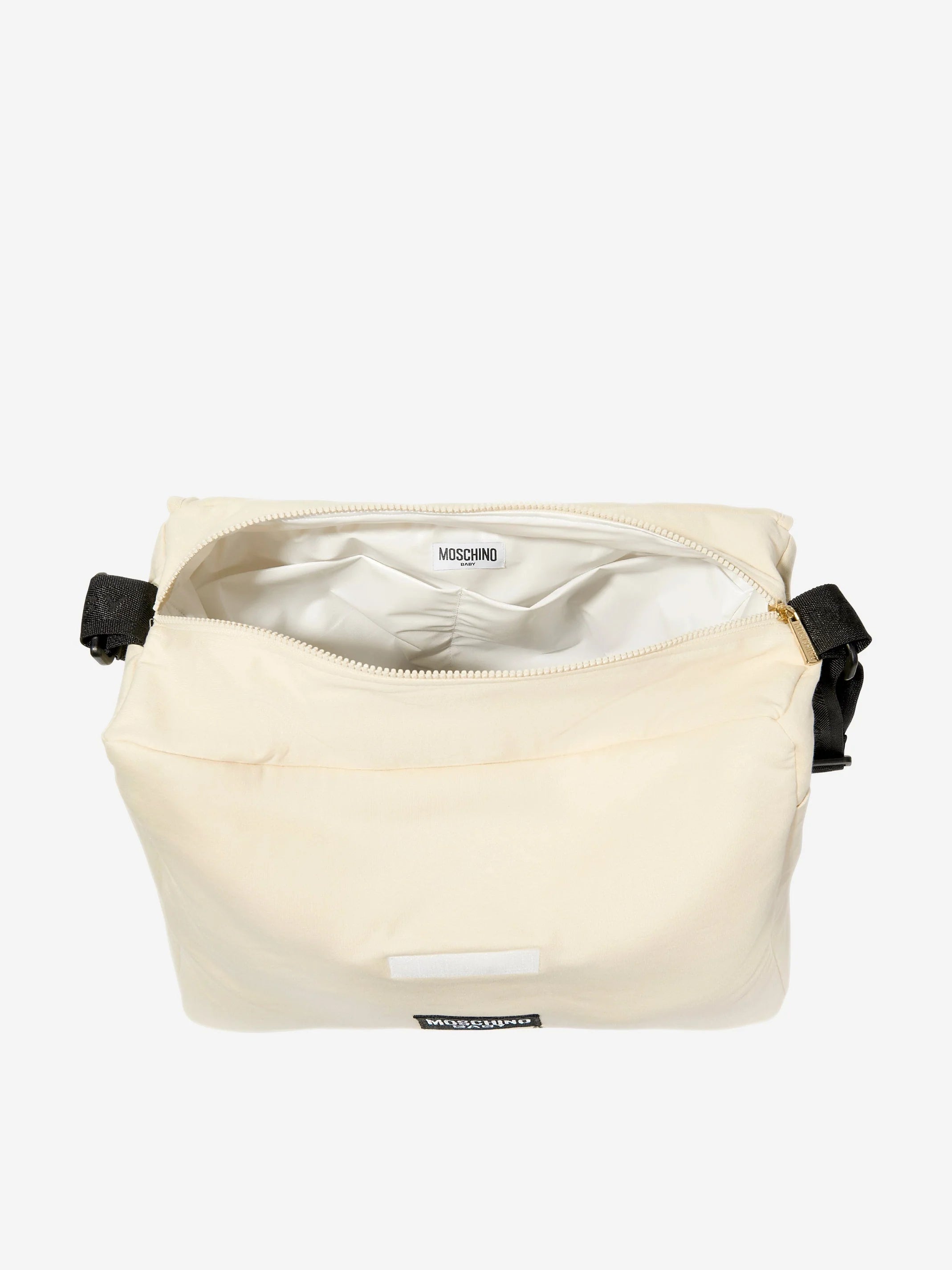 Moschino Baby Teddy Bear Changing Bag – Designer Diaper Bag with Adjustable Strap