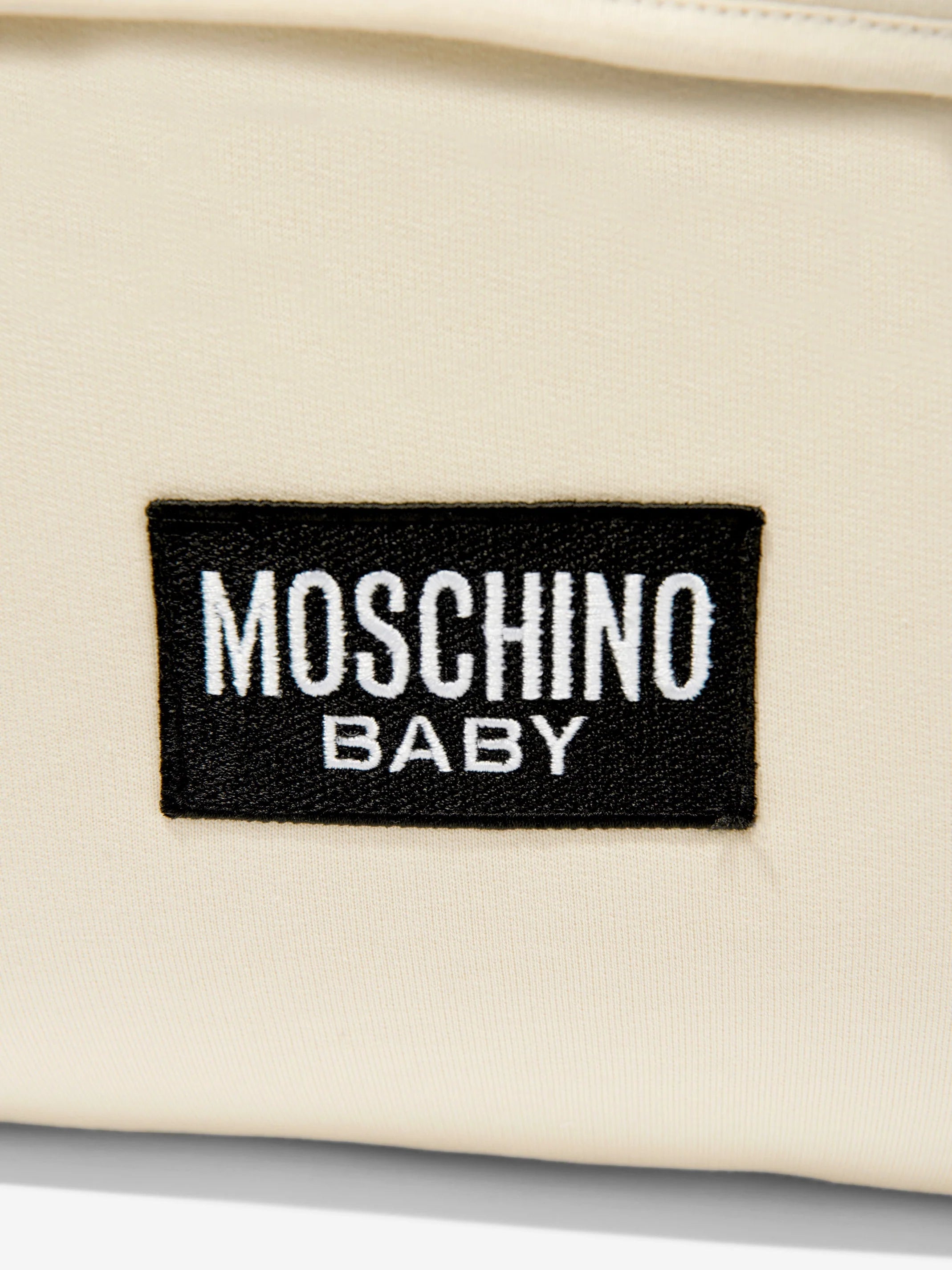 Moschino Baby Teddy Bear Changing Bag – Designer Diaper Bag with Adjustable Strap