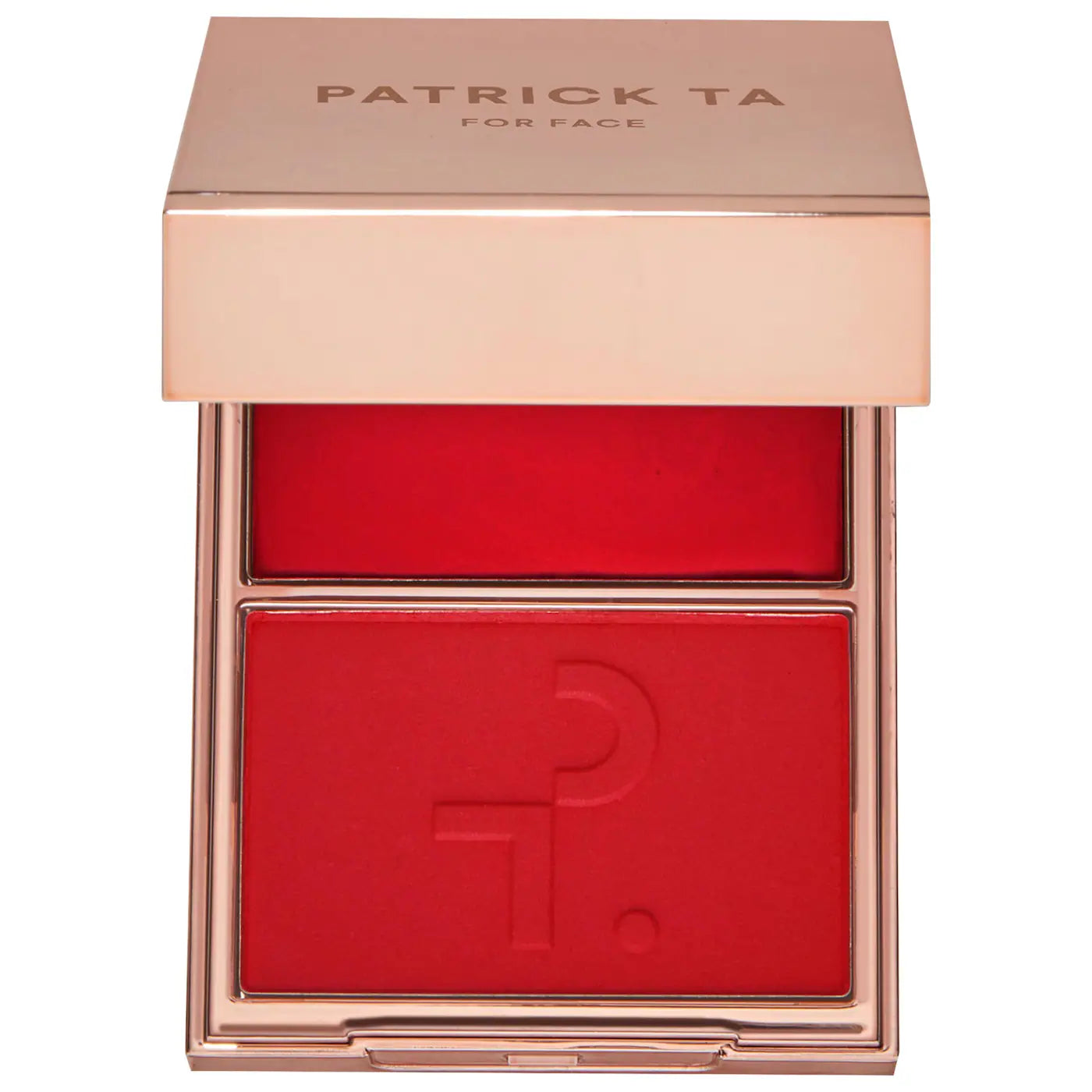 PATRICK TA Major Headlines Double‑Take Crème & Powder Blush Duo – Long‑Wear Velvet & Dewy Finish