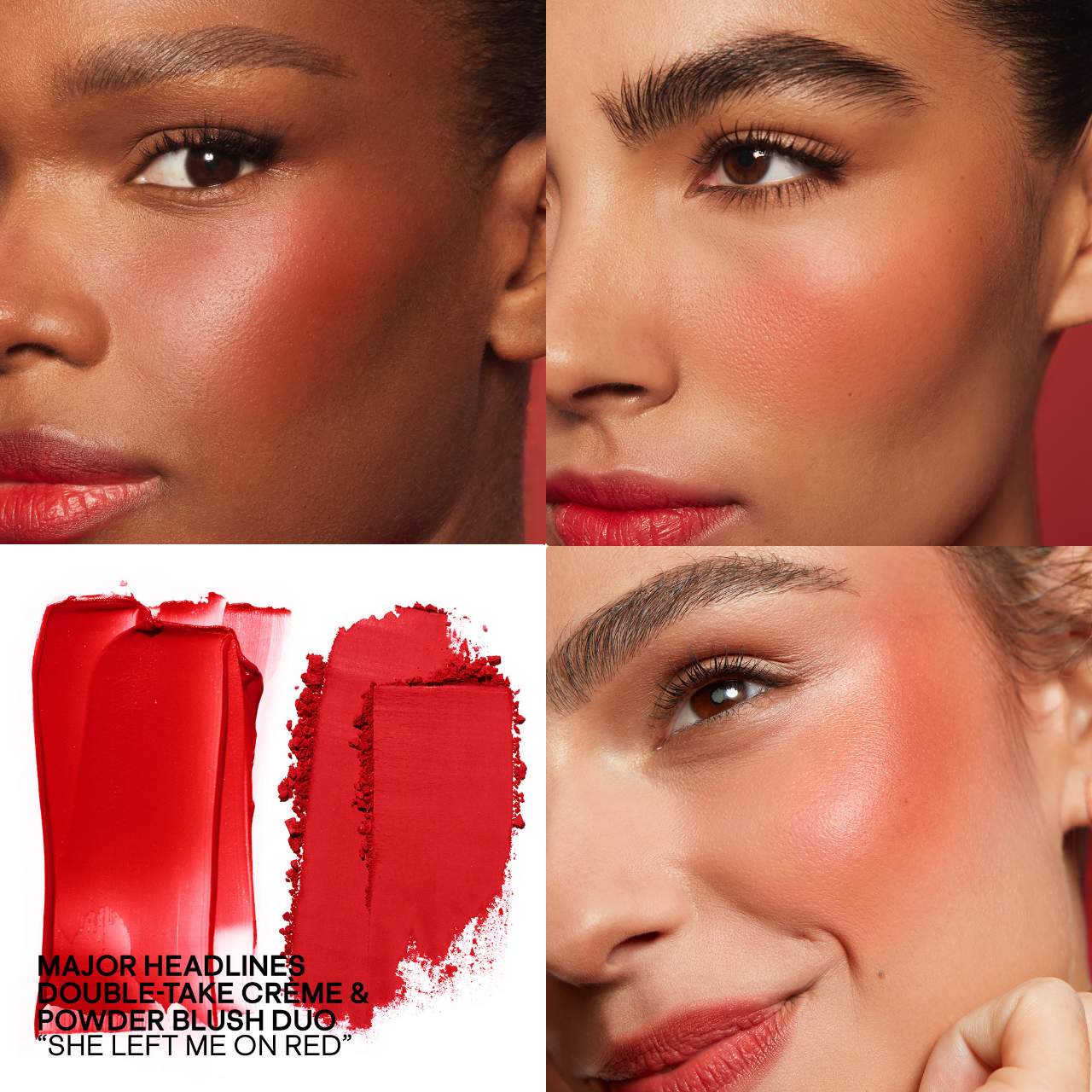 PATRICK TA Major Headlines Double‑Take Crème & Powder Blush Duo – Long‑Wear Velvet & Dewy Finish