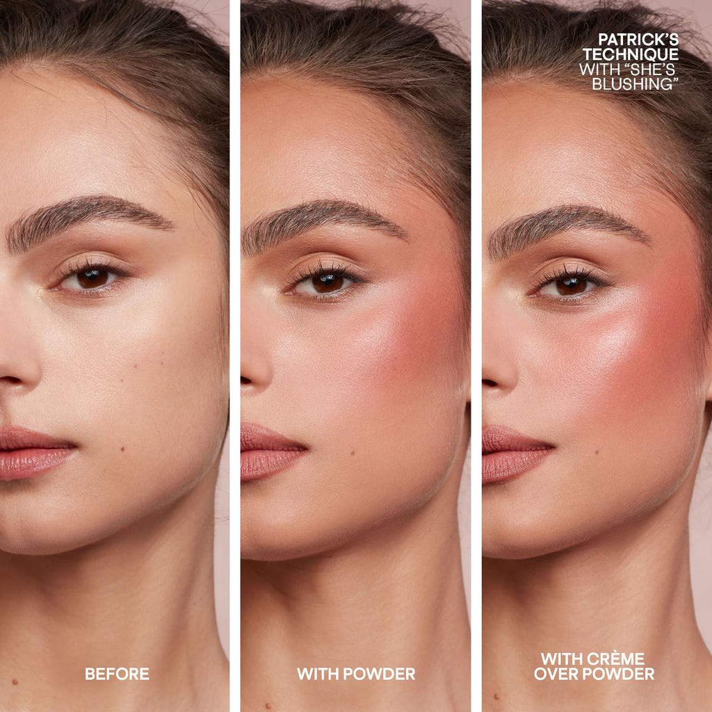 PATRICK TA Major Headlines Double‑Take Crème & Powder Blush Duo – Long‑Wear Velvet & Dewy Finish