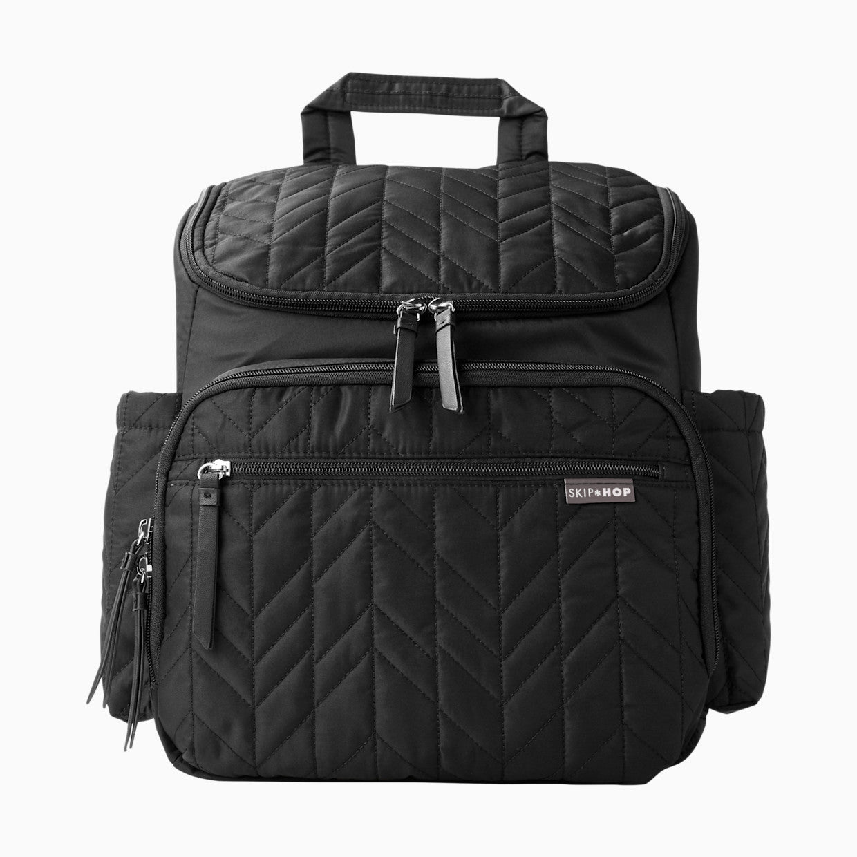 Quilted Baby Backpack – Multi‑Pocket Diaper Bag with Matching Accessory Pouch