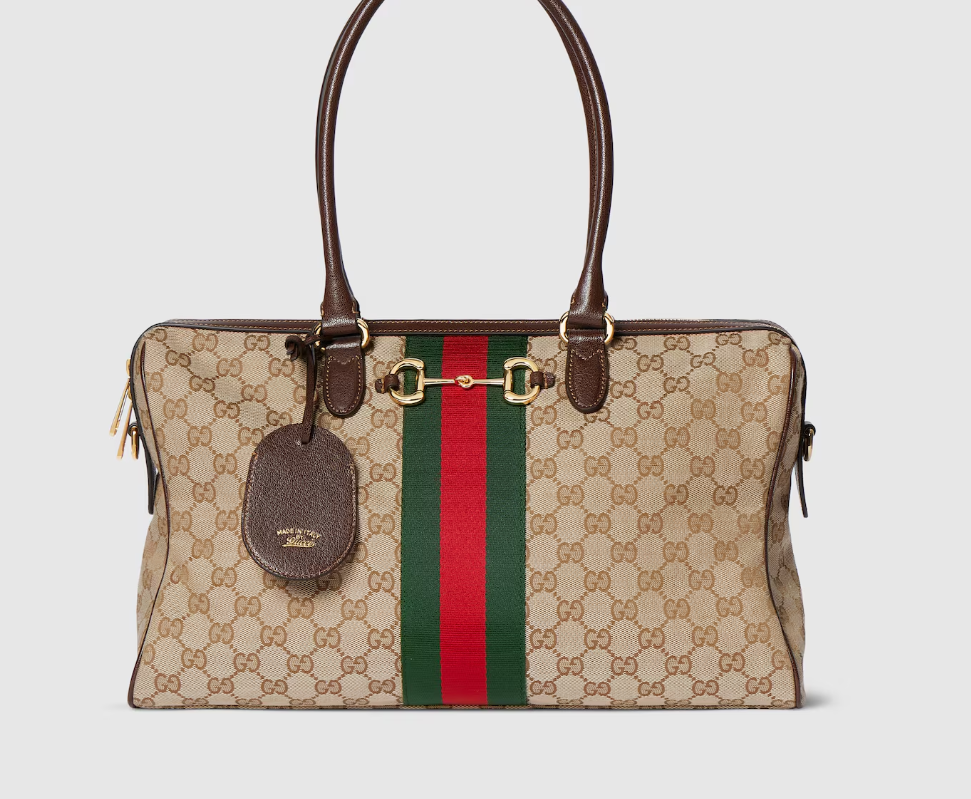 Gucci Borsetto Bag – GG Supreme Canvas & Leather Shoulder Bag with Signature Horsebit Detail