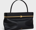 Celine Triomphe Frame Bag – Structured Leather Top‑Handle Bag with Gold Frame & Triomphe Emblem