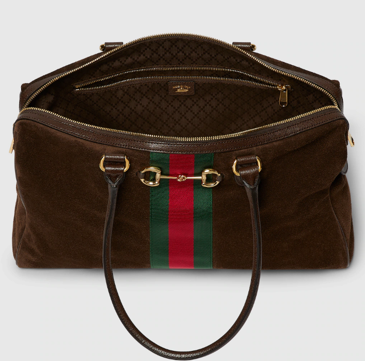 Gucci Borsetto Bag – Luxury Suede & Leather Shoulder Bag with Signature Horsebit Detail