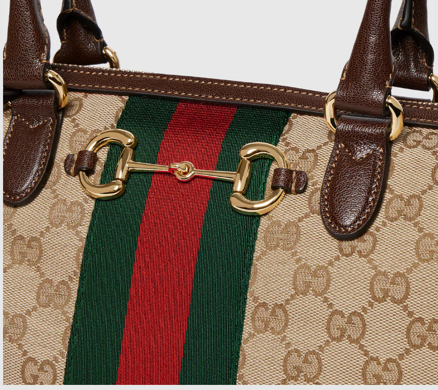Gucci Borsetto Bag – GG Supreme Canvas & Leather Shoulder Bag with Signature Horsebit Detail