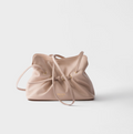 Prada Dada Small Nappa Leather Bag – Soft Drawstring Shoulder Bag with Gold Hardware