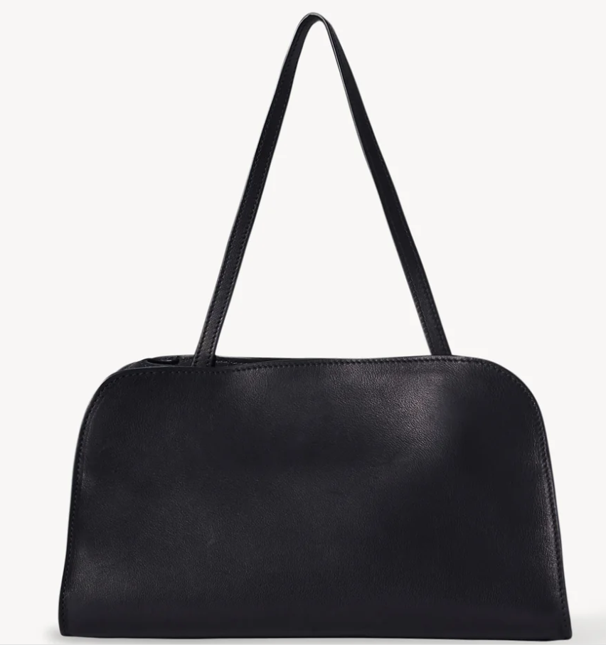 The Row Peggy Clutch – Minimalist Leather Shoulder Clutch with Sleek Modern Silhouette