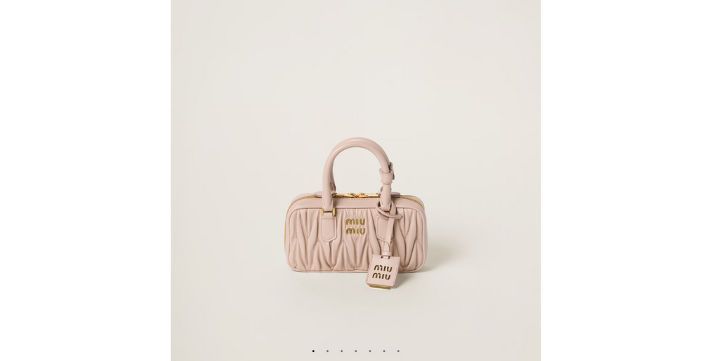 Miu Miu Beau Leather Top‑Handle Bag – Quilted Luxury Designer Handbag