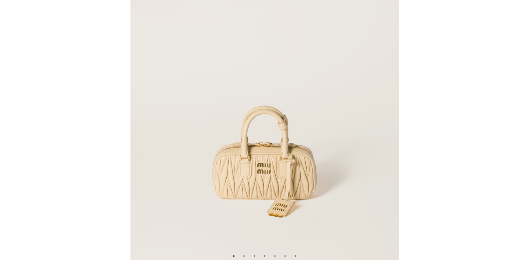 Miu Miu Beau Leather Top‑Handle Bag – Quilted Luxury Designer Handbag