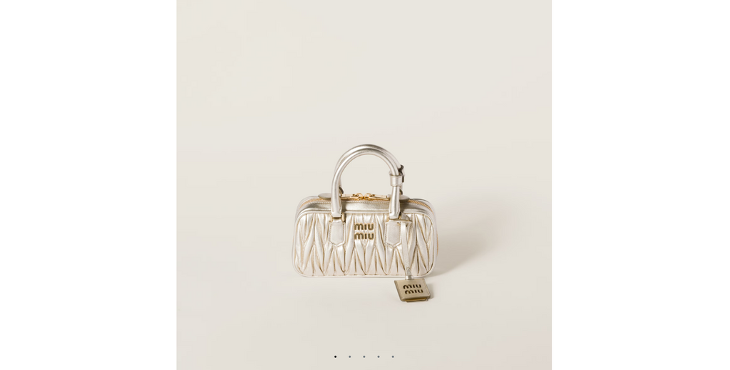 Miu Miu Beau Leather Top‑Handle Bag – Quilted Luxury Designer Handbag