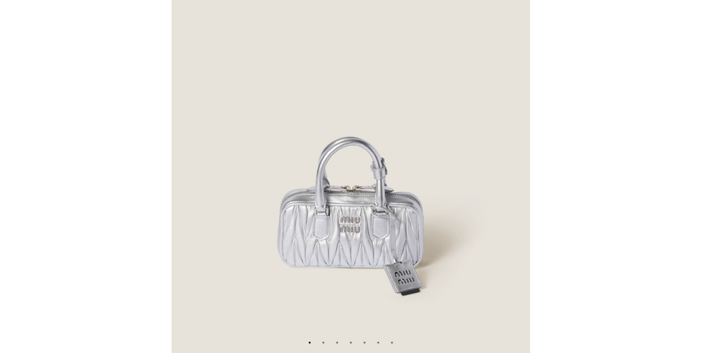 Miu Miu Beau Leather Top‑Handle Bag – Quilted Luxury Designer Handbag