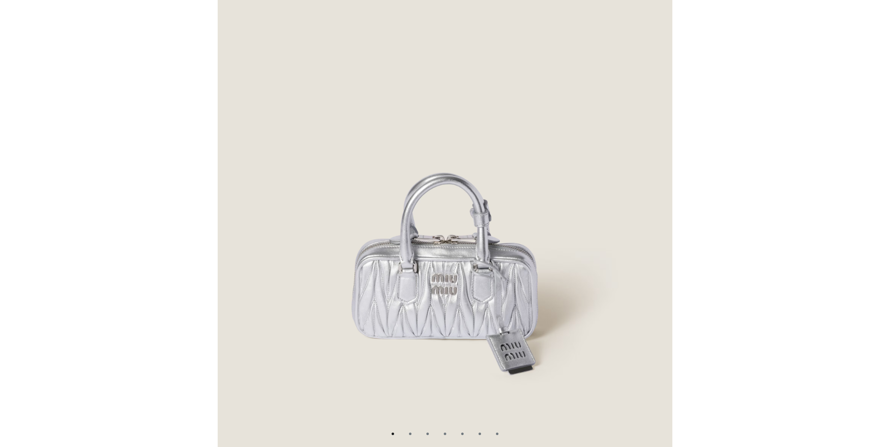 Miu Miu Beau Leather Top‑Handle Bag – Quilted Luxury Designer Handbag