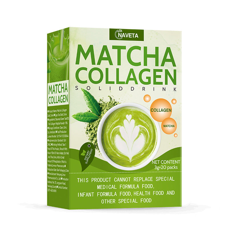 Glutathione Collagen Matcha Powder   Matcha Collagen Solid Drink (Naveta