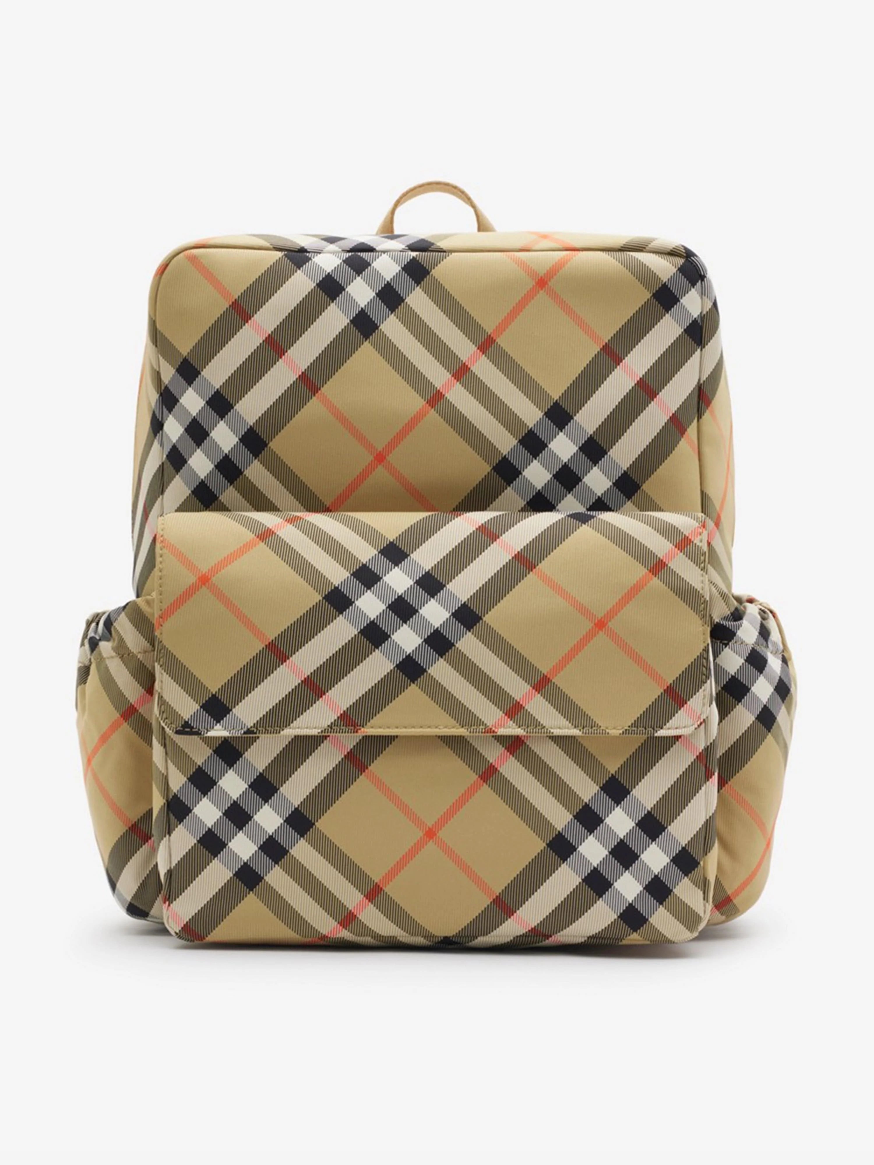Burberry Kids Vintage Check Backpack – Designer Children’s Bag with Front Pocket & Adjustable Straps