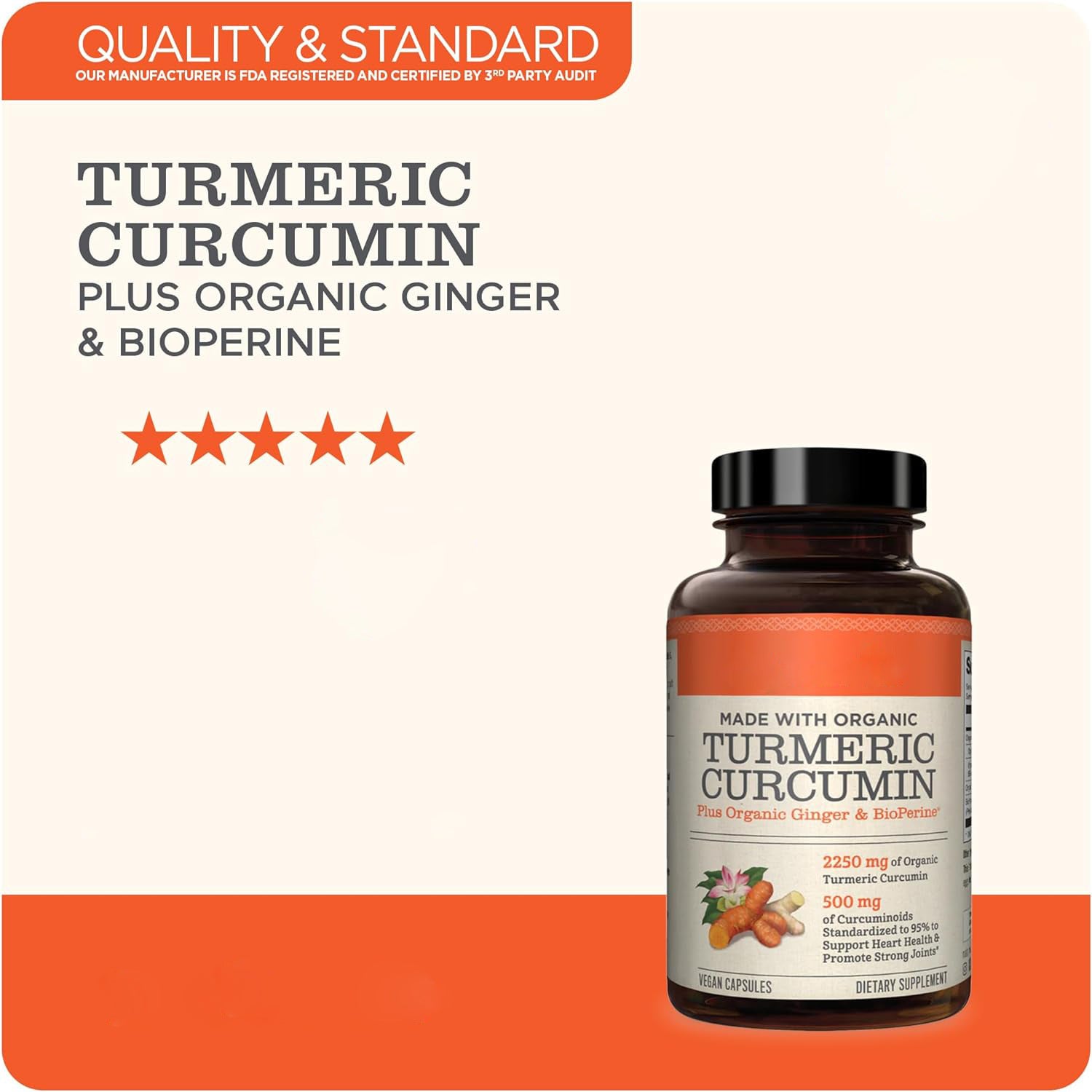 Curcumin Turmeric Powder Capsules 22,500mg