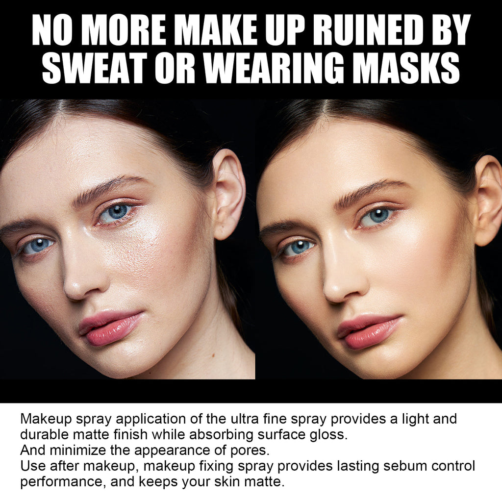 Velvet Veil Lock™ Matte Makeup Mist Spray Facial Refreshing Oil Control Long Lasting Smear-proof Makeup