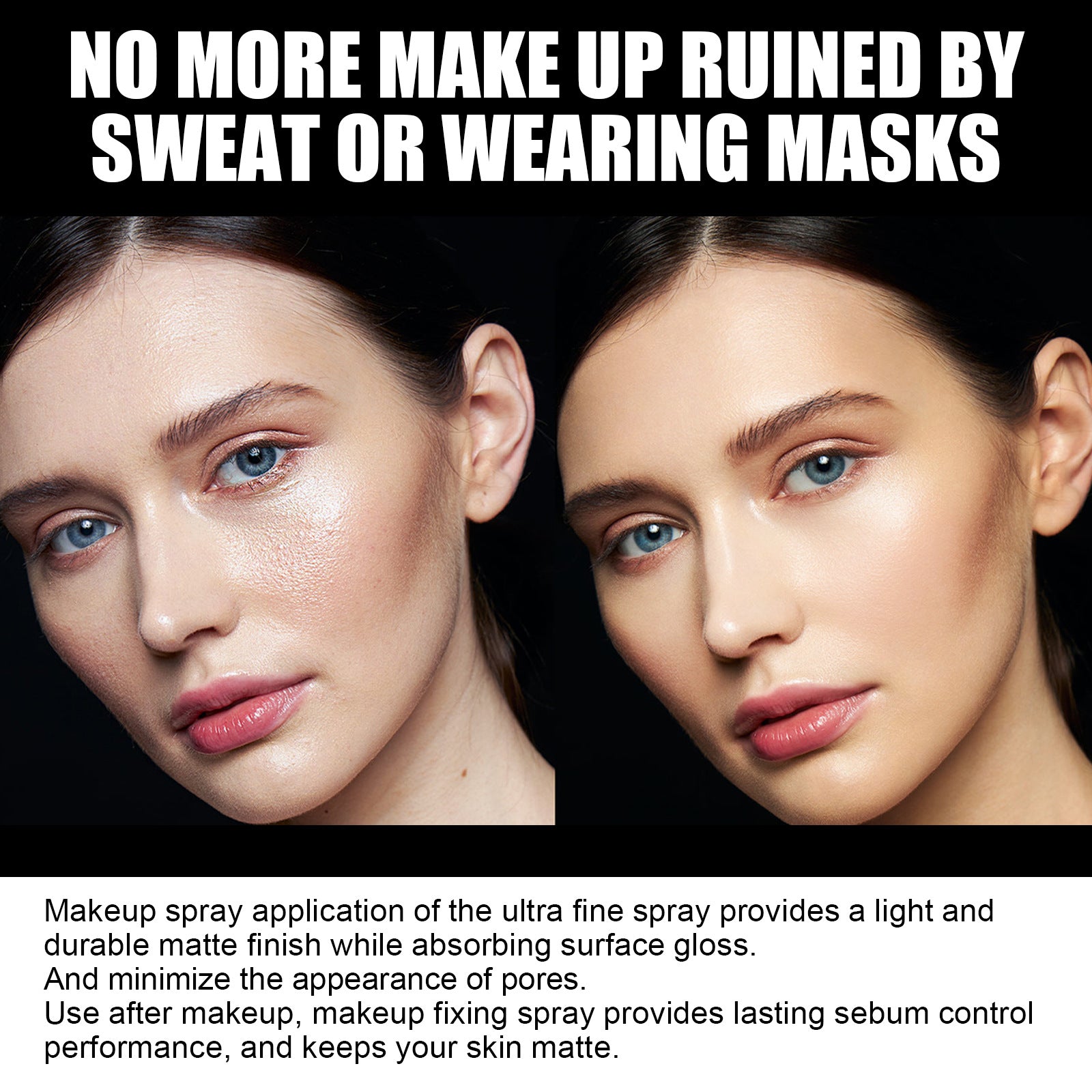 Velvet Veil Lock™ Matte Makeup Mist Spray Facial Refreshing Oil Control Long Lasting Smear-proof Makeup